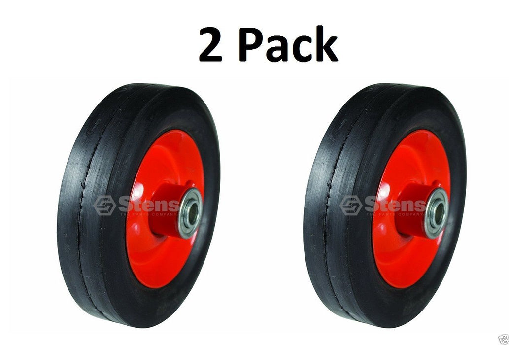 2 Pack Stens 205-211 Steel Wheel for Lawn Boy 678513 681979 Lesco 050192 Smooth