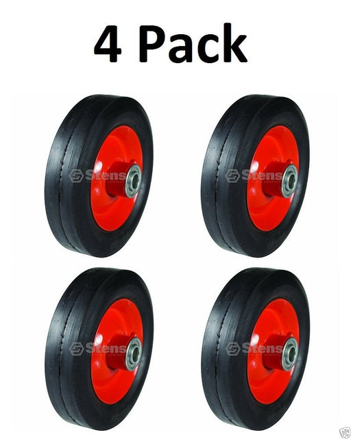 4 Pack Stens 205-211 Steel Wheel for Lawn Boy 678513 681979 Lesco 050192 Smooth