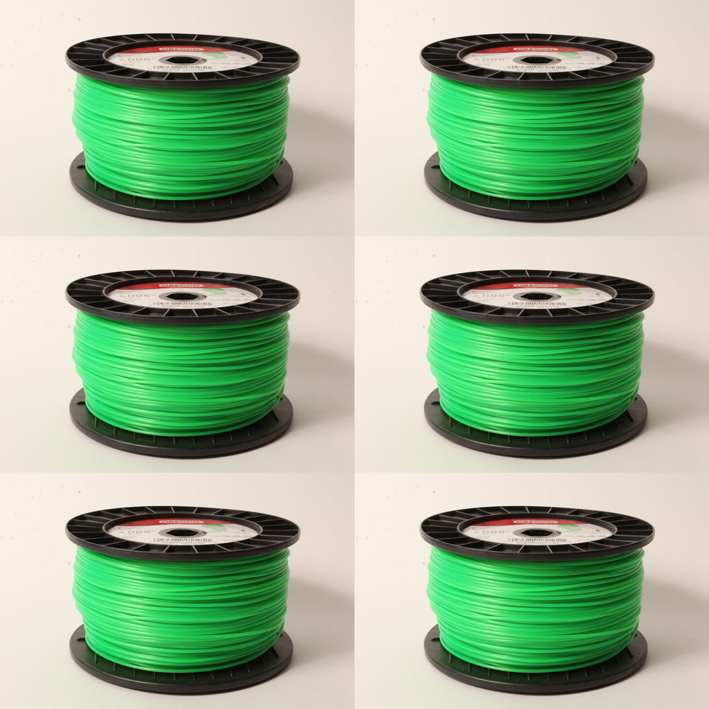 6 PK Oregon 21-195 Round Gatorline Trimmer Line .095" 3Lb Spool Nylon Co-polymer