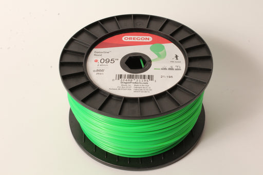 Oregon 21-195 Round Gatorline Trimmer Line .095" 3Lb Spool Nylon Co-polymer