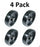 4 Stens 210-047 Deck Wheels For AYP 105455X Bolens Troy Bilt 1758846 Case C26736