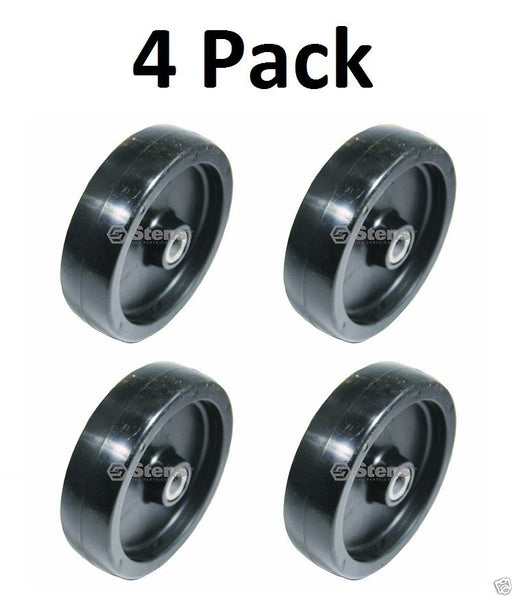 4 Pack Stens 210-047 Deck Wheel for Troy Bilt 1758846 1735583 Poulan 530-105455