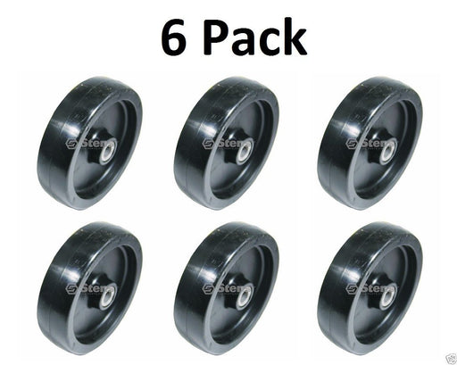 6 Pack Stens 210-047 Deck Wheel for Troy Bilt 1758846 1735583 Poulan 530-105455