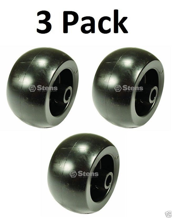 3 Pack Stens 210-132 5" Deck Wheel for Bobcat 2721512 Grasshopper 484230 Smooth