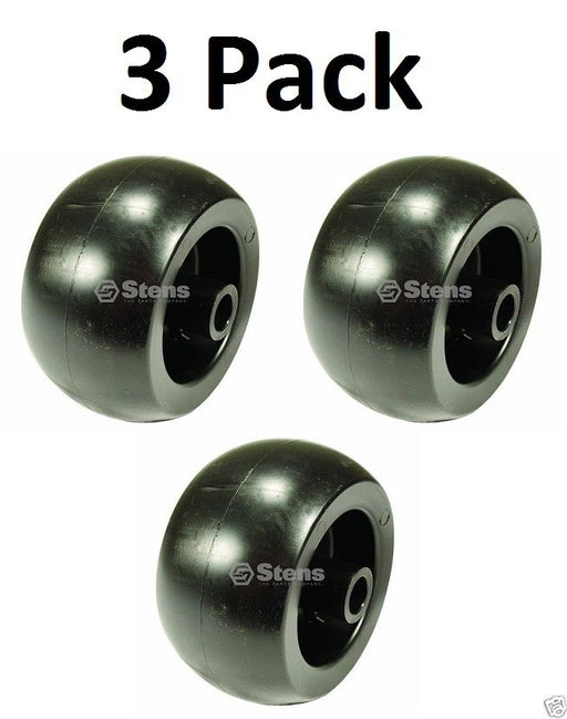 3 Pack Stens 210-132 5" Deck Wheel for Husqvarna 574169601 Smooth