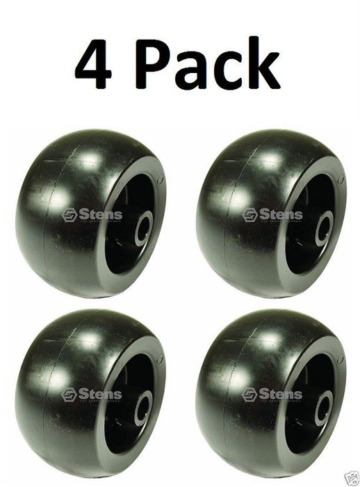 4 Pack Stens 210-132 5" Deck Wheel for Husqvarna 574169601 Smooth