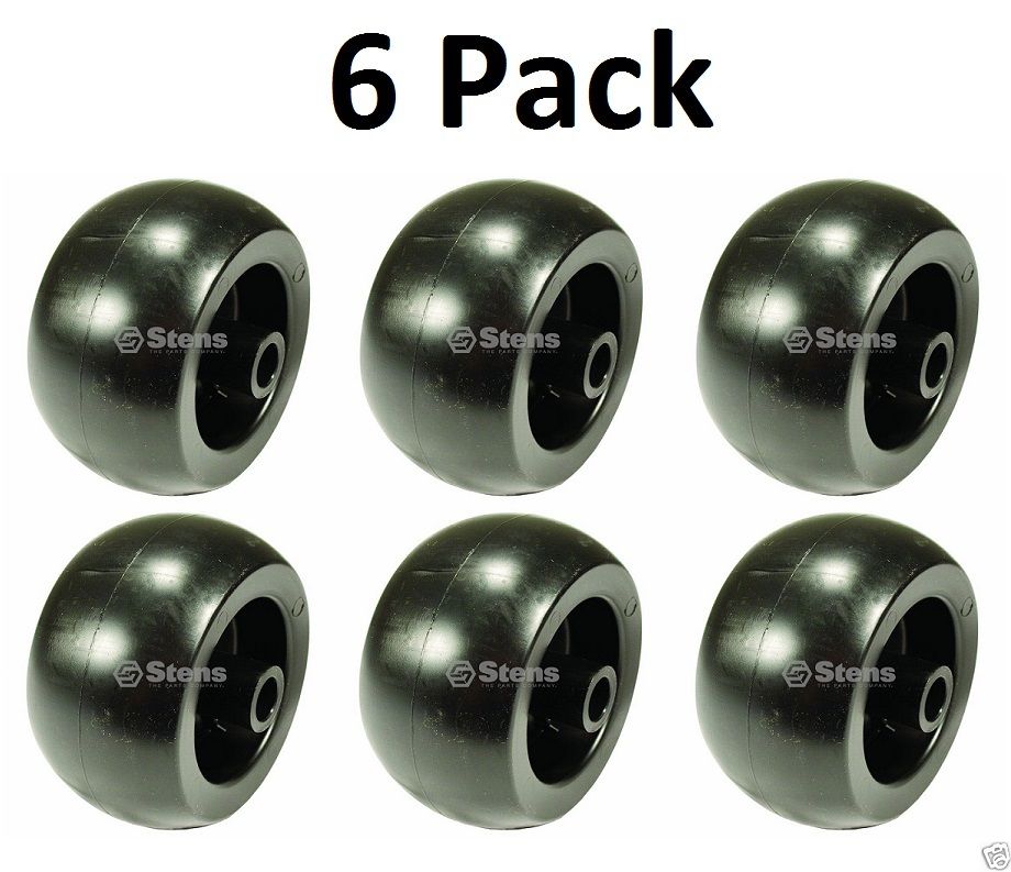 6 Pack Stens 210-132 5" Deck Wheel for Husqvarna 574169601 Smooth