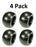 4 Pack Stens 210-142 Deck Wheel for John Deere TCU18744 Great Dane D18070