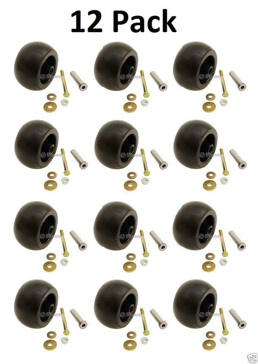 12 Stens 210-169 5" Deck Wheel Kit Fits Exmark 103-3168 103-4051 Lazer Z Metro