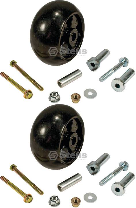 2 Pack Stens 210-235 Deck Wheel Kit Fits John Deere AM133602