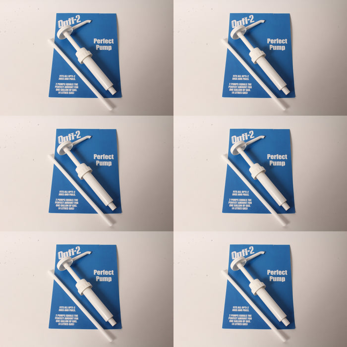 6 PK Opti-2 21624 Perfect Pump for 1 Gallon & 5-1/3 Gallon 2-Cycle Mix Bottles