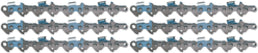 6 PK Oregon 21LPX066G 16" PowerCut Full Chisel Saw Chain .325" .058" 66DL