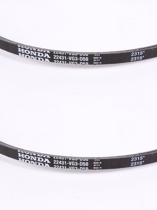 2 Pack Genuine Honda 22431-VG3-D50 Mower Drive V-Belt 3L-33.3 Fits HRR216 HRS216