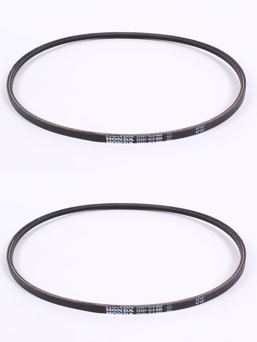 2 Pack Genuine Honda 22431-VL0-B00 Mower Drive V-Belt 3L-37 OEM