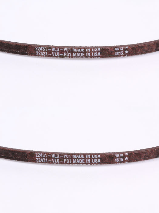 2 Pack Genuine Honda 22431-VL0-P01 Drive V-Belt Fits HRR216 VKAA VYAA VLAA OEM