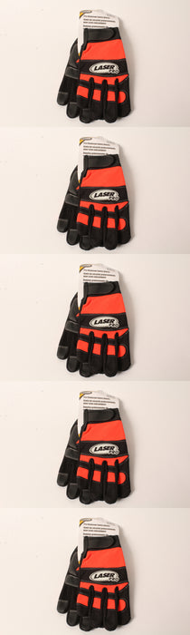 5 Pack Pro Chainsaw Gloves Large Antivibration Breathable Padded Stretch Spandex
