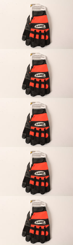 5 Pack Pro Chainsaw Gloves Large Antivibration Breathable Padded Stretch Spandex