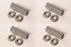4 PK Wheel Bearing Kit Fits Exmark Toro 1-513809 1-513810 Encore 363012 3/4" ID