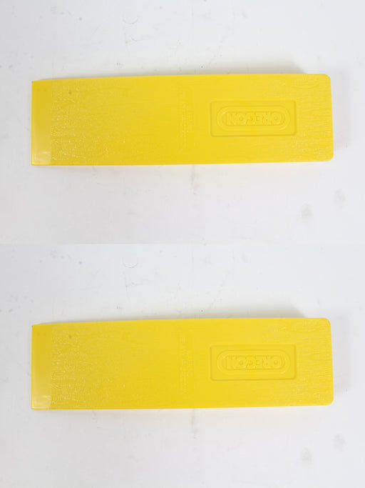 2 Pack Oregon 23560 Light-Weight 10" Yellow Plastic Felling Wedge