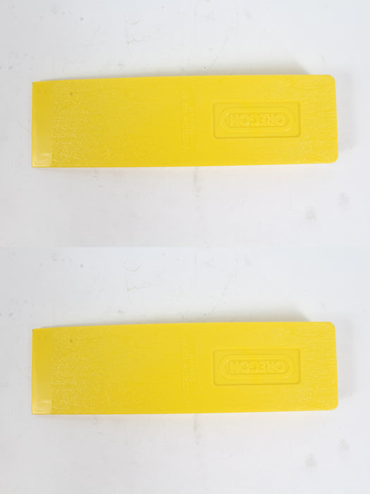 2 Pack Oregon 23560 Light-Weight 10" Yellow Plastic Felling Wedge