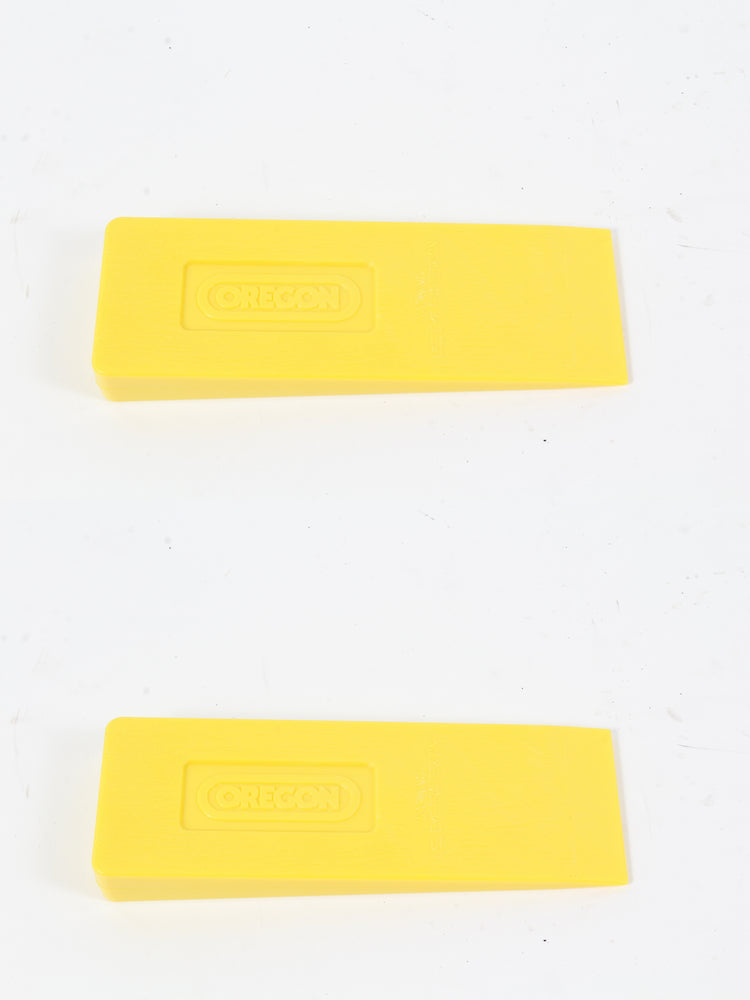 2 Pack Oregon 23561 Light-Weight 8" Yellow Plastic Felling Wedge