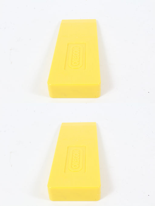 2 Pack Oregon 23561 Light-Weight 8" Yellow Plastic Felling Wedge