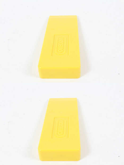 2 Pack Oregon 23561 Light-Weight 8" Yellow Plastic Felling Wedge