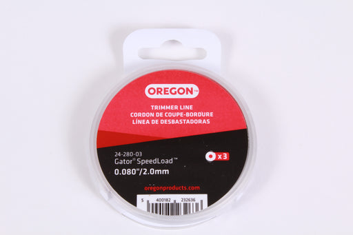 Oregon 24-280-03 Gator SpeedLoad Trimmer Line Pack of 3 Disks .080"