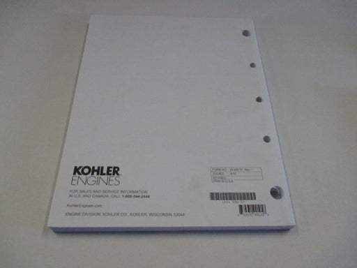 Genuine Kohler 24-690-07 Service Manual For CV17-CV26 CV620-CV750 NEW
