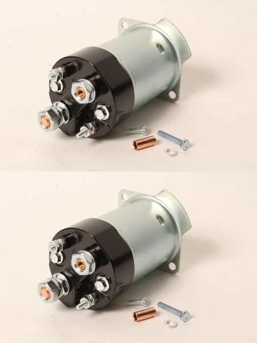 2 PK 12V Starter Solenoid Fits John Deere AR68304 10MT 4 Terminal