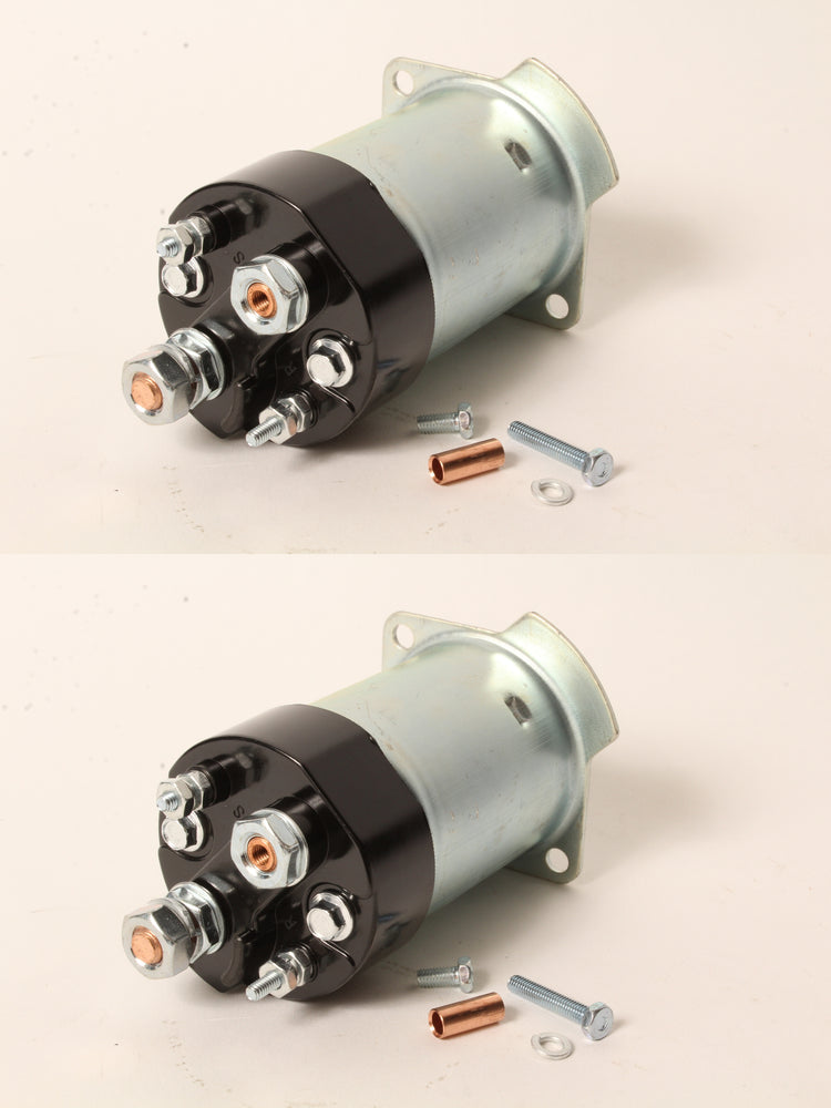 2 PK 12V Starter Solenoid Fits John Deere AR68304 10MT 4 Terminal