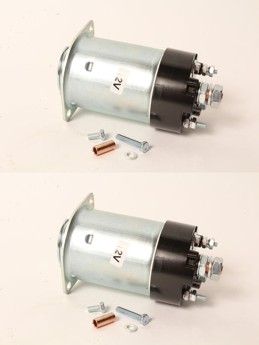 2 PK 12V Starter Solenoid Fits John Deere AR68304 10MT 4 Terminal
