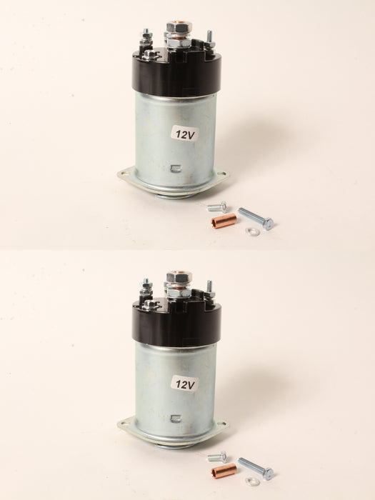 2 PK 12V Starter Solenoid Fits John Deere AR68304 10MT 4 Terminal