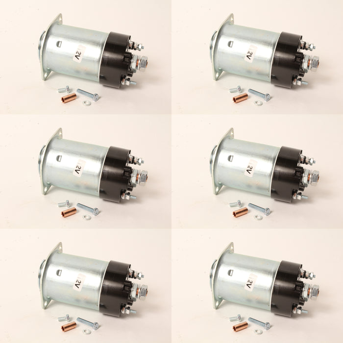 6 PK 12V Starter Solenoid Fits John Deere AR68304 10MT 4 Terminal