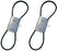 2 Pack Stens 248-038 Belt 1/2" x 38"