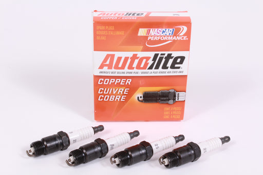 Box of 4 Genuine Autolite 25 Copper Resistor Spark Plugs