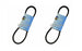 2 Pack OEM Spec Drive Belt Fits Toro 106-2174 Z420 Z480 14-38Z 16-42Z 18-44Z
