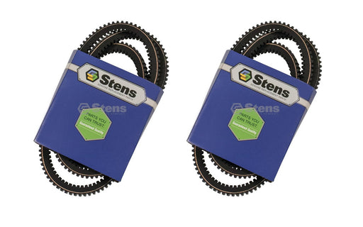 2 Pack Stens 265-242 Cogged Deck Belt Fits John Deere M143019 M144677 M118684