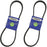 2 Pack Stens 265-458 OEM Replacement Belt Exmark 1-323288