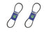 2 Pk Fan Belt Fits Kubota 16883-97010 BX23 BX25 BX2350 BX2360 BX2380 ZD323 ZP330