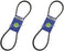 2 PK Fan Belt For JD M801821 25 30 790 2520 3036E 3038E 675 4475 5575 1600 1620
