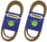 2 Pack Drive Belt Fits Cub Cadet MTD Troy 954-04134 754-04134 i1042 i1046 i1050