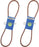 2 PK Drive Belt For Exmark Toro 103-0866 103-0866-SL Lazer Z HP XP XS Ultra Vac