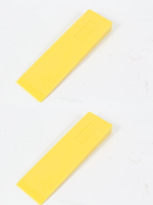 2 Pack Oregon 26782 Light-Weight 12" Yellow Plastic Felling Wedge