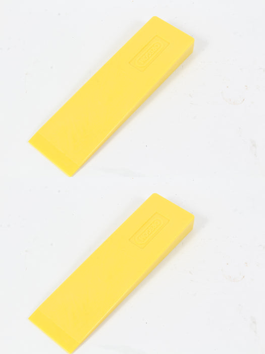 2 Pack Oregon 26782 Light-Weight 12" Yellow Plastic Felling Wedge