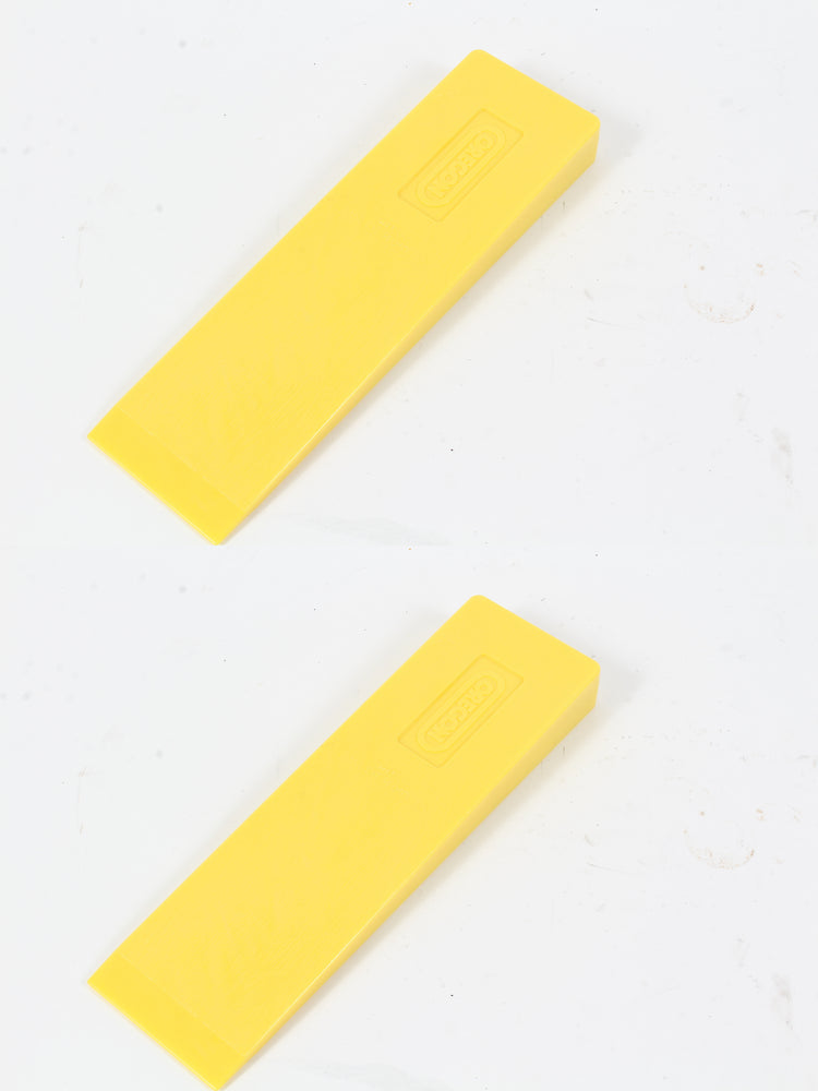 2 Pack Oregon 26782 Light-Weight 12" Yellow Plastic Felling Wedge