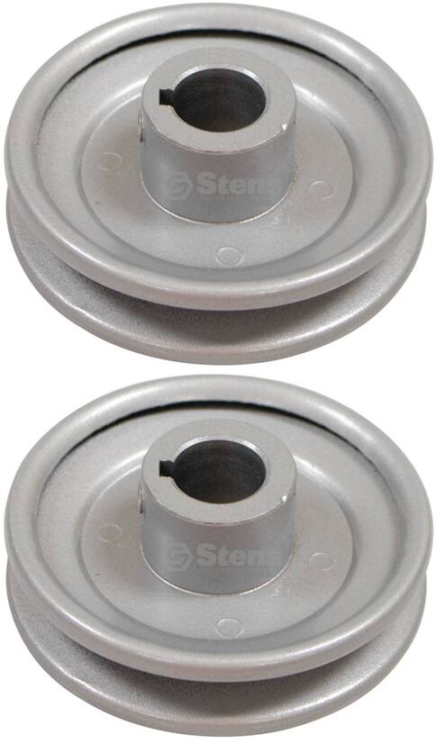 2 PK Stens 275-487 V-Belt Pulley 3/4" ID 3-1/2" OD Keyway 3/16" For 1/2" Belt