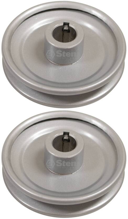 2 PK Stens 275-537 V-Belt Pulley 3/4" ID 4" OD 3/16" Keyway For 1/2" Belt