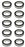 10 PK Air Filter Fits Onan 140-2628 140-2522 140-1228 Toro NN10774 JD AM106953