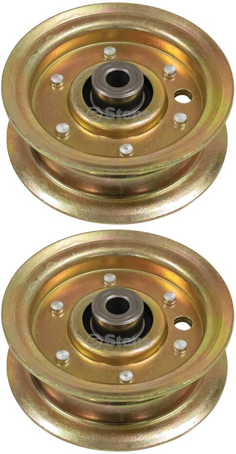 2 PK Flat Idler Pulley Fits Husqvarna AYP 532173437 173437 3-7/8" OD 3/8" ID